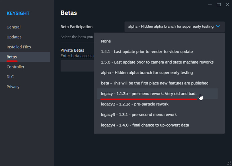 Betas