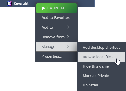 Browse local files