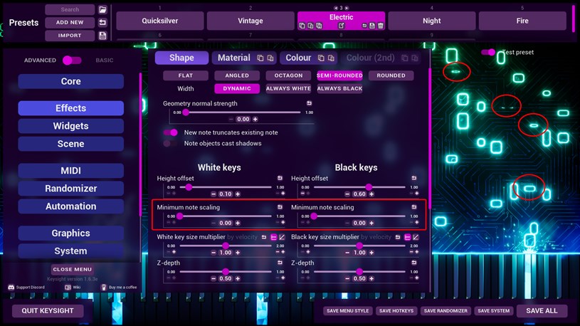 Minimum scaling