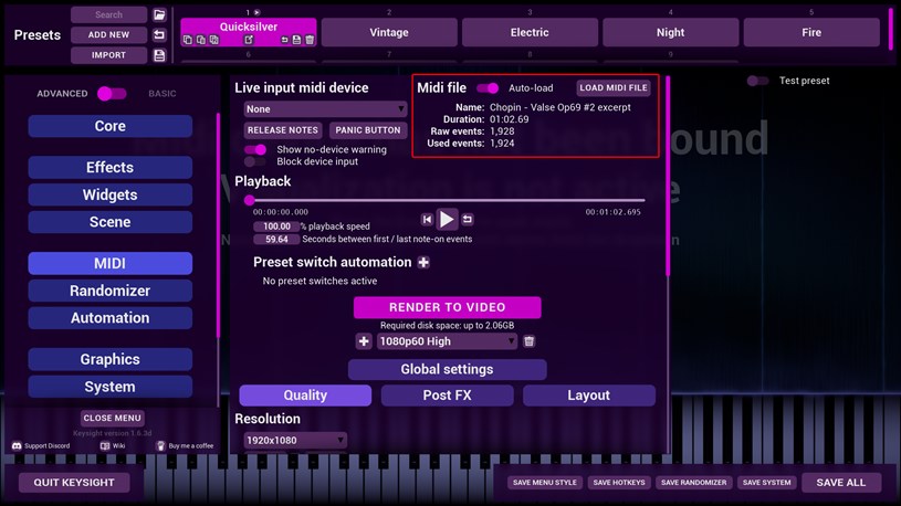 MIDI file