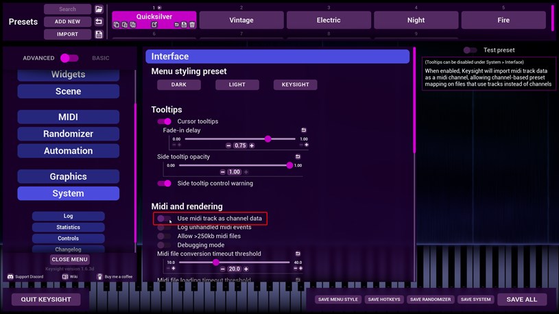 Track as channel