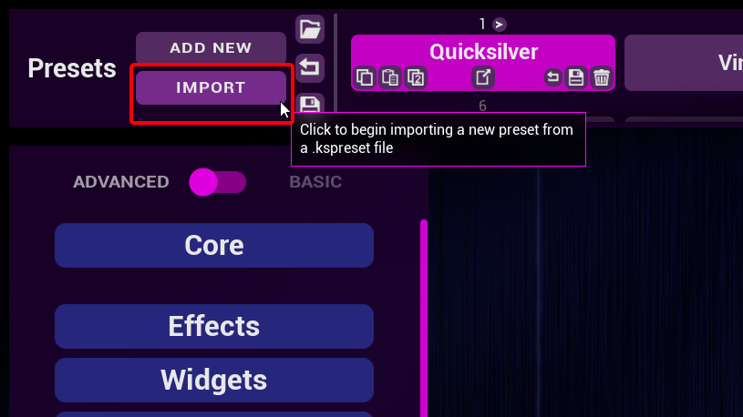 Import tutorial